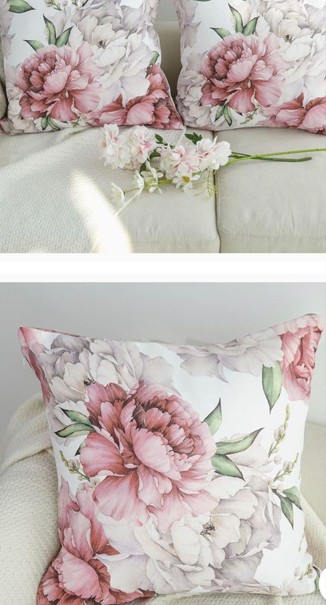 Amazon 16.99 18x18 set of two The quality is amazing. 16.99 18x18 inserts set of two Pillows For Pink Couch, Peony Pillow Cover, Chinoiserie Pillow Covers, Chinoiserie Pillow, Western Farmhouse, Bedroom 2024, Square Cushion Cover, Pillow Covers Decorative, Floral Cushion Covers