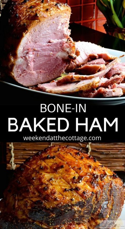 Tender Ham Recipes, Baking Ham In Oven, Fish Sausage, Bone In Ham, Juicy Ham, Baked Ham Recipe, Ham In The Oven, Ham Glaze Brown Sugar, Boiled Ham