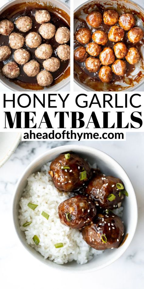 Sticky Honey Garlic Meatballs, Honey Garlic Meatballs, Garlic Meatballs, Meatball Dinner, Sustainable Eating, Weekly Dinner, Dinner Rotation, Meatball Recipes Easy, Health Dinner