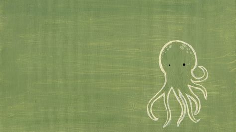 Octopus Wallpaper, Green Pc, 1366x768 Wallpaper, 1366x768 Wallpaper Hd, Octopus Drawing, Sage Green Wallpaper, Wallpaper Notebook, Laptop Wallpaper Desktop Wallpapers, Computer Wallpaper Desktop Wallpapers