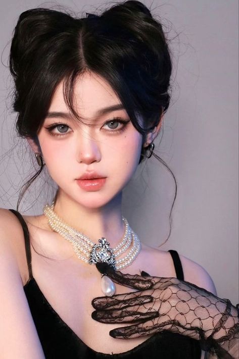 Korean Make Up, Asian Make Up, Chinese Makeup, Short Hairstyle, Hair Reference, Asian Makeup, American Beauty, Medium Length Hair Cuts, Aesthetic Hair