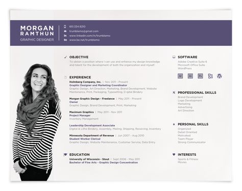 landscape resume format! Creative Resumes, Creative Resume Style, Creative Resume Design, Curriculum Vitae, CV. Personal Resume by Morgan Ramthun, via Behance Creative Resumes, Designed Resume, Fashion Resume, Cv Original, Graphic Design Cv, Personal Resume, Design Resume, Simplistic Style, Resume Writing Services