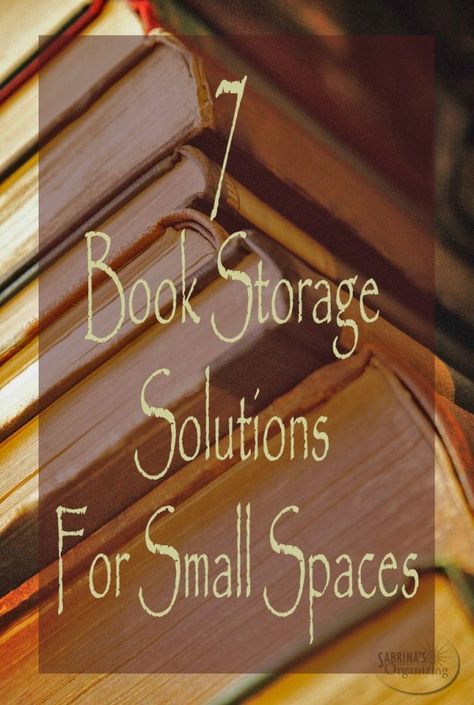 Small Space Book Storage, Book Storage Small Space, Storage Solutions For Small Spaces, Small Office Storage, Bookshelves For Small Spaces, Small Closet Storage, Organizing Small Home, Small House Organization, Bedroom Book