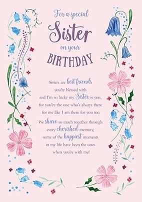 Messages For Sister, Long Birthday Wishes, Spiritual Birthday Wishes, Happy Birthday Wishes For Sister, Happy Birthday Little Sister, Birthday Greetings For Sister, Happy Birthday Wishes Sister, Happy Birthday Sister Quotes, Birthday Grandma