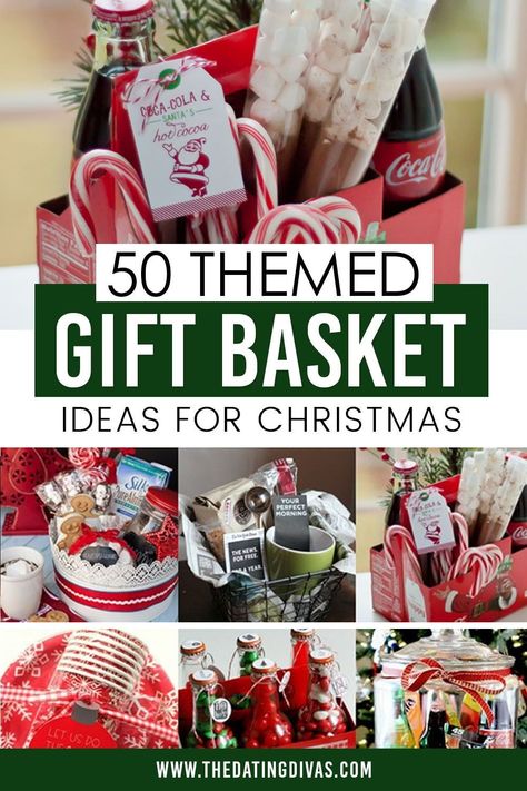 Unique Christmas Gift Basket Ideas, Boxed Christmas Gifts, Themes For Gift Baskets, Christmas Bucket Gift Ideas, Christmas Movie Basket Gift Ideas, Adult Children Christmas Gift Baskets, Winter Themed Gift Baskets, Christmas Theme Basket Ideas, Holiday Gift Basket Ideas For Family