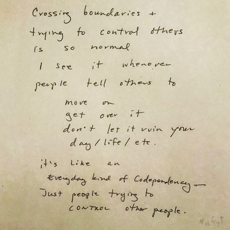 Allyson Dinneen on Instagram: “Trying to control other people’s emotions is crossing boundaries. . But if we weren’t allowed boundaries as a kid - we learn to try to…” Crossing Boundaries Quotes, Crossing Boundaries, Boundaries Quotes, Get Over It, Other People, Boundaries, Quotes, On Instagram, Quick Saves