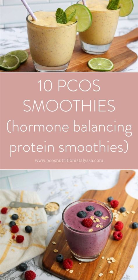 Start your day with a blood sugar balancing breakfast smoothie that's perfect for breakfast, lunch, or snacks. These high protein smoothies are ideal smoothies for PCOS, offering hormone balancing benefits. Discover smoothie recipes for hormone balance and enjoy healthy hormone balancing recipes like these adrenal smoothies. Lauren Conrad Smoothie, Herbal Smoothie Recipes, Smoothie For Hormone Balance, Hormone Balancing Meal Ideas, Healthy Hormone Balancing Recipes, Hormone Balance Juice Recipes, Smoothies For Crohns, Hormone Smoothie Recipe, Bedtime Protein Shake