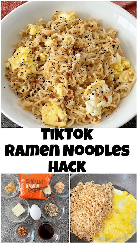 Viral Ramen Noodle Recipes, Ramen For One, Dressing Up Ramen Noodles, How To Doctor Up Ramen Noodles, Black Stone Ramen Noodles, Diy Roman Noodles, How To Make Ramen Soup, Ramen Fried Noodles, Cup O Noodles Upgrade