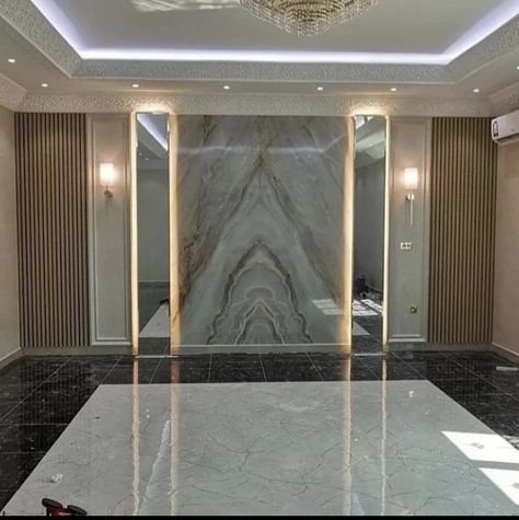 Gypsum Wall Panels, Partition Wall Ideas, Pvc Wall Panels Designs, Marble Wall Panel, Room Partition Wall, Small Office Design Interior, Partition Ideas, Cladding Design, House Wall Design