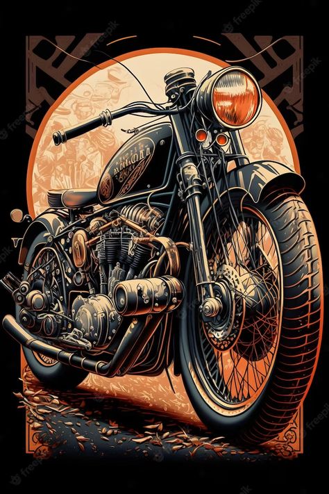 Harley Davidson Kunst, Art Harley Davidson, Art Moto, Motorcycle Art Painting, David Mann Art, Мотоциклы Harley Davidson, Harley Davidson Wallpaper, Image Moto, Motorcycle Drawing