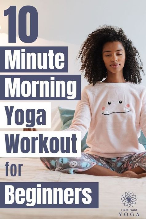 Morning Yoga Routine For Beginners, Yoga Workout For Beginners, 10 Minute Morning Yoga, Easy Morning Yoga, Morning Yoga Workouts, Morning Yoga Poses, Yoga Positionen, Beginner Morning Yoga, Yoga Routine For Beginners