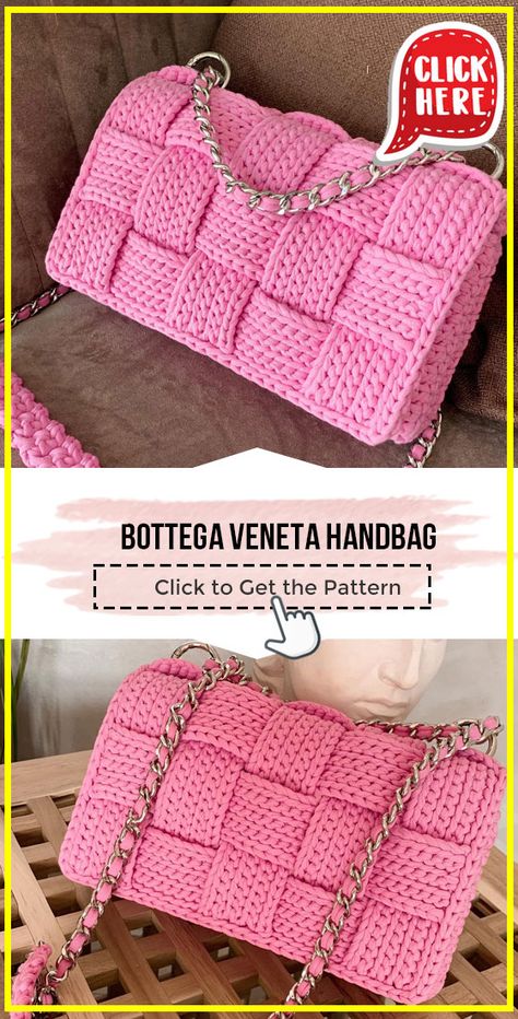 crochet Bottega Veneta Handbag easy pattern - FREE Crochet Handbag Pattern for Beginners. Click to Get the Pattern #Handbag #crochetpattern #crochet via @shareapattern.com Crochet Handbag Patterns Free, Modern Haken, Tote Crochet, Bottega Veneta Handbag, Crochet Purse Pattern Free, Free Crochet Bag, Crochet Bag Pattern Free, Bag Pattern Free, Crochet Clutch