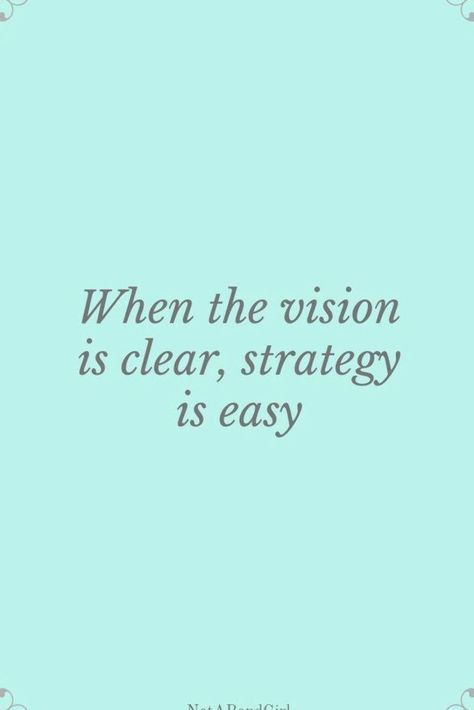 When the vision is clear strategy is easy:  When the vision is clear strategy is easy; Entrepreneur Quotes Digital Marketing Girl Boss Goal Setting; Content Marketing; Not A Bond Girl #notabondgirl #digitalmarketing #contentmarketing Manifesting Clients, Interior Captions, Career Growth Quotes, Entrepreneurship Aesthetic, Architect Photoshoot, Business Strategy Quotes, Storytelling Quotes, Strategy Quotes, Creation Quotes