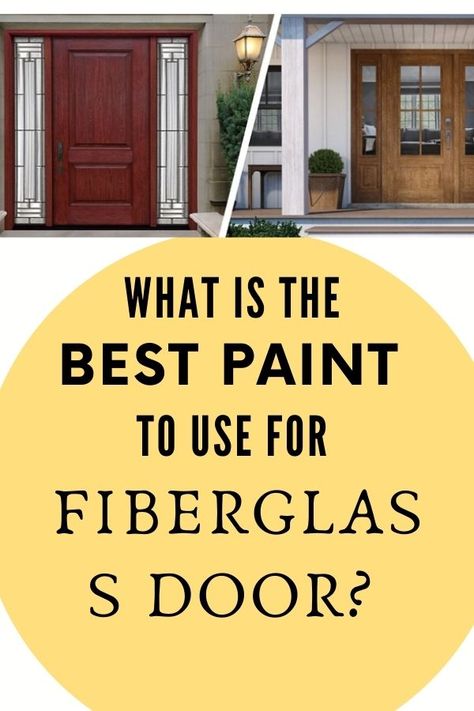 When picking the right paint and colors to use on fiberglass door one must try to make use of different colors in subtle manner to enrich the look of the home. Also, the type of paint you choose should be good enough to bond to the surface like fiberglass. But if you are looking forward on more tips on how to put the paint, you should definitely check the ideas by Jack Luis. Paint For Fiberglass Doors, Stainable Fiberglass Front Door, Painting Fiberglass Exterior Doors, Best Paint For Exterior Door, Painting Fiberglass Door Front Entry, Painting A Fiberglass Door, Staining Fiberglass Front Door, Painted Fiberglass Front Door, How To Paint Fiberglass Front Door