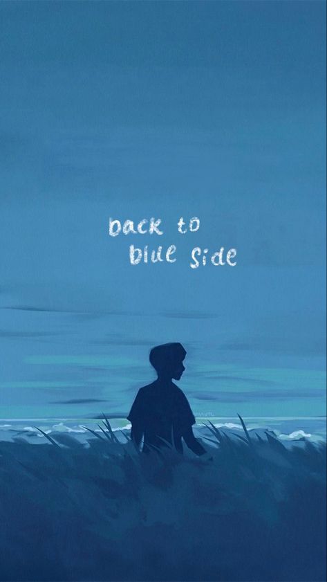 Blue Side Wallpaper Jhope, Blueside Jhope Lyrics, Blue Bts Wallpaper, Jhope Lyrics, Bts Blue Wallpaper, Blue Side Jhope, Vintage Wallpaper Lockscreen, Jhope Wallpaper Lockscreen, Bts Blue Aesthetic