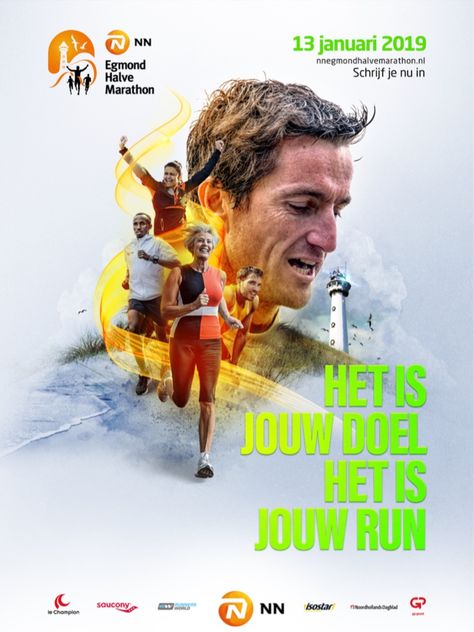 #NationaleNederlanden - #Egmond #Halve #Marathon - #Campaign #Branding - #Concept and #KeyVisual #design - by #Hamilton #Lopez Keyvisual Design, Marathon Design, Campaign Branding, Marathon Logo, Branding Concept, Logo Reveal, Event Branding, Certificate Design, Reveal Ideas