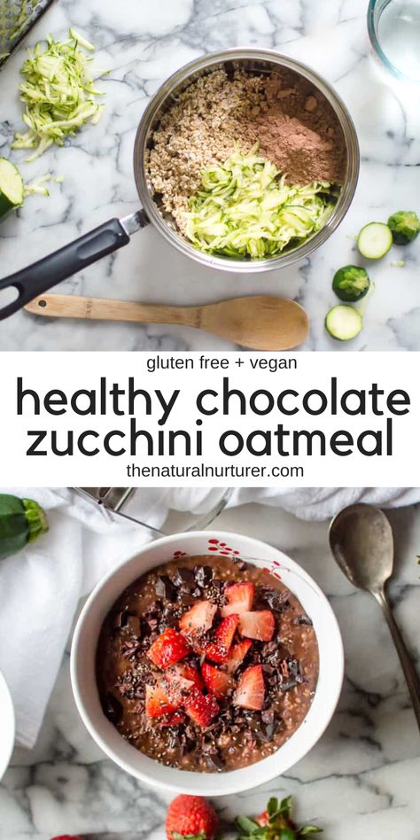 Starch Solution Recipes, Chocolate Protein Muffins, Zucchini Oatmeal, Breakfast Vegan, Chocolate Zucchini, Healthy Chocolate, Oatmeal Recipes, Vegan Breakfast, Overnight Oats