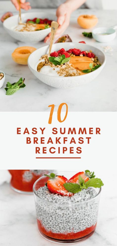 Easy Summer Breakfast Ideas, Easy Summer Breakfast, Healthy Summer Breakfast, Summer Breakfast Ideas, Summer Breakfast Recipes, Breakfast Summer, Cheesecake Oreo, Dessert Oreo, Fall Baking Recipes