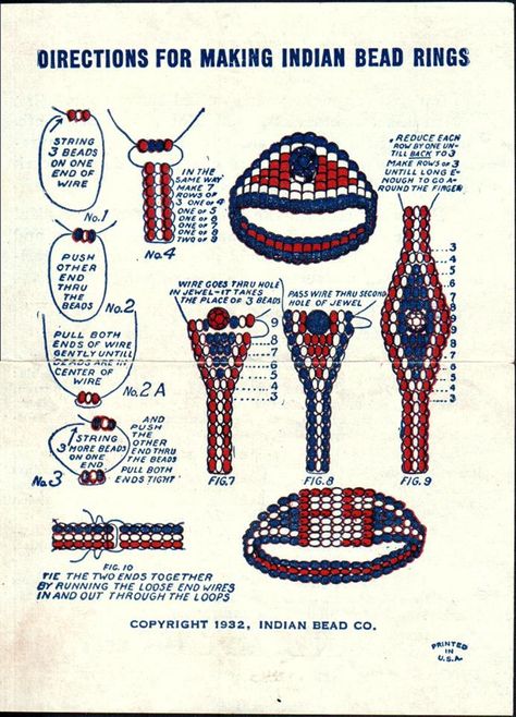 Native American Beadwork Patterns, Seed Bead Jewelry Patterns, Bead Rings, Diy Beaded Rings, Beads Craft Jewelry, Beaded Earrings Tutorials, Beaded Earrings Diy, Beading Jewelery, Bead Weaving Patterns