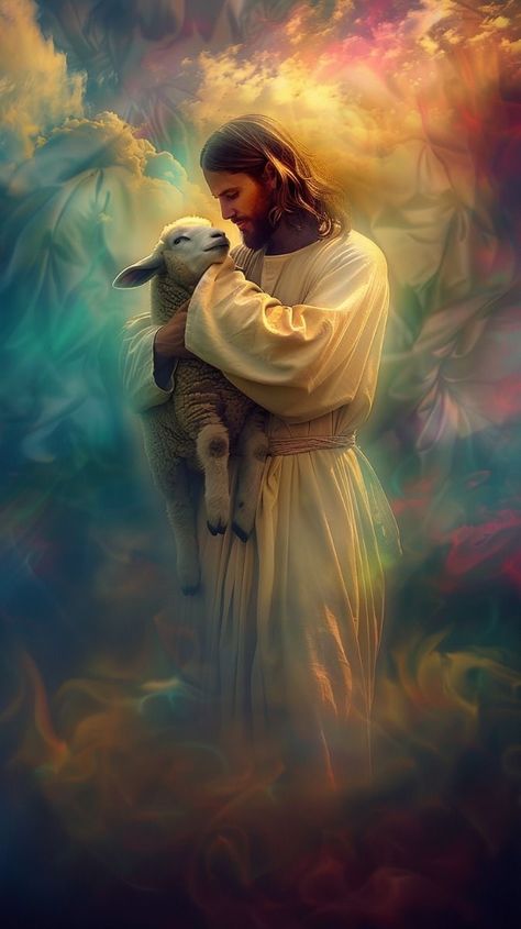 The Good Shepherd Wallpaper, Pictures Of Jesus Christ Wallpaper, Christ The King Images, Jesus Photos Beautiful, Jesus Is My Shepherd, Lds Jesus Christ Pictures, Lion And The Lamb, Jesus Love Images, Jesus Christ Illustration