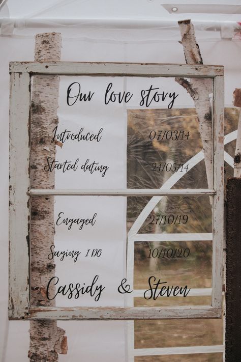 Picture Display For Wedding Receptions, Wedding Decor Old Windows, Antique Windows Wedding Decor, Old Window Projects For Wedding, Diy Wedding Window Signs, Rustic Window Wedding Decor, Diy Farmhouse Wedding Decor, Antique Window Wedding Decor, Old Window Signs