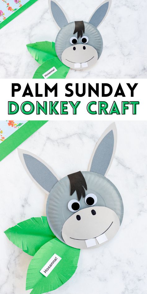 Palm Sunday Toddler Activities, Palm Sunday Easter Crafts, Psalm Sunday Crafts For Kids, Jesus Easter Crafts For Preschoolers, Palm Sunday Craft Ideas For Kids, Easter Sunday Church Crafts, Palm Sunday Toddler Craft, Easter Bible Crafts Preschool, Easy Palm Sunday Craft