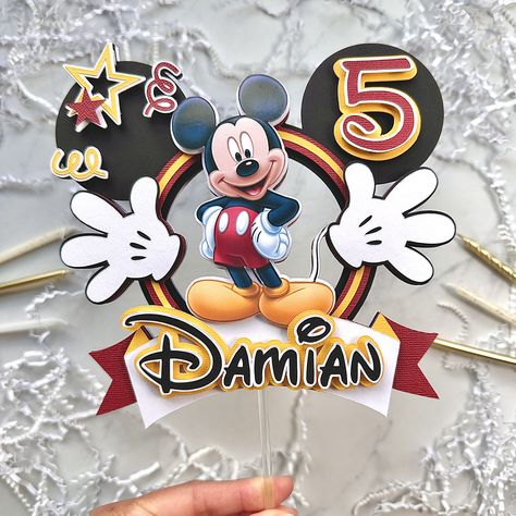 Mickey And Friends Cake, Disney Themed Birthday, Friends Cake Topper, King Mickey, Mickey Mouse Cake Topper, Mouse Cake Topper, Diy Cake Topper Birthday, Mickey Mouse Birthday Cake, Friends Cake