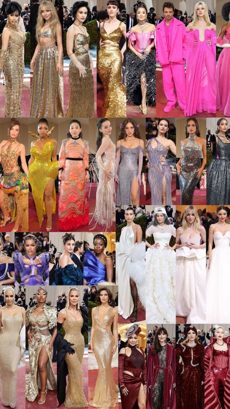 met gala celebrities' outfits for inspiration, trendy fashionable outfit, look book, evening dress #metgala #outfit #style #fashion #outfitonspo #inspiration #lookbook #eveningddress #glitter #glitterdress #trendyfashion Met Gala Outfits, Met Gala Dresses, Glitter Dress, Outfit Look, Gala Dresses, Look Book, Outfit Style, Inspired Dress, Outfits Aesthetic