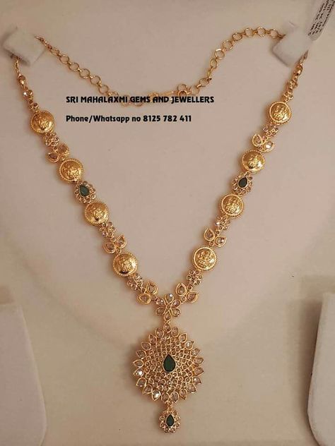 New Model Necklace Designs, Stone Necklace Gold Indian, New Necklace Designs Gold, Gold Earrings For Wedding, Simple Gold Necklace Designs, Necklace Designs Gold Indian, Simple Necklace Designs, Necklaces Ideas, Gold Necklace For Women