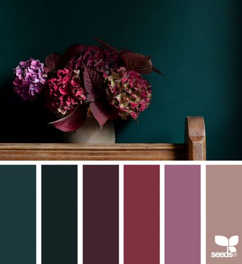 Pink Color Chart, Design Seed, Apartment Color Schemes, Teenage Room Decor, Room Color Schemes, Bedroom Color Schemes, Design Seeds, Decor Minimalist, Green Wall