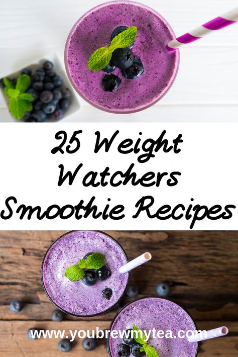 Smoothie Recipes Greek Yogurt, Recipes Greek Yogurt, Smoothie Recipes Protein, Dessert Ww, Weight Watcher Smoothies, Recipes Greek, Recipes Protein, Weight Watchers Snacks, Weight Watchers Smoothie Recipes