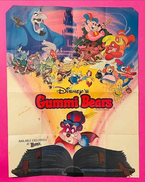 Disney's Gummi Bears poster Gummy Bear Wallpaper, Red Velvet Ice Cream, Gummi Bears, Nostalgic Images, 80s Nostalgia, Cartoon Toys, Bear Wallpaper, Gummy Bear, Cartoon Character Design