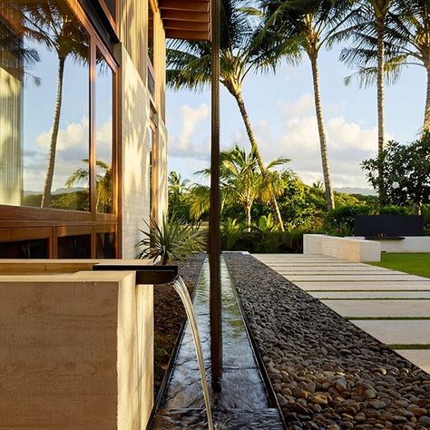 Lutsko Associates (@lutskoassociates) • Instagram photos and videos Hawaiian Beach House, Beach House Kauai, Residence Design, Hawaii House, Hawaiian Homes, Water Stream, Eco Resort, A Frame House Plans, Schematic Design