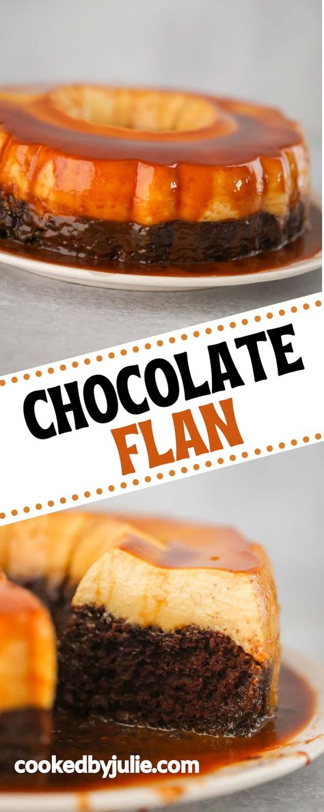 Chocoflan Cake Recipe, Easy Chocoflan Recipe, Chocolate Flan Recipe, Creamy Flan, Chocolate Flan Cake, Chocoflan Cake, Impossible Cake, Flan Recipe Easy, Chocoflan Recipe