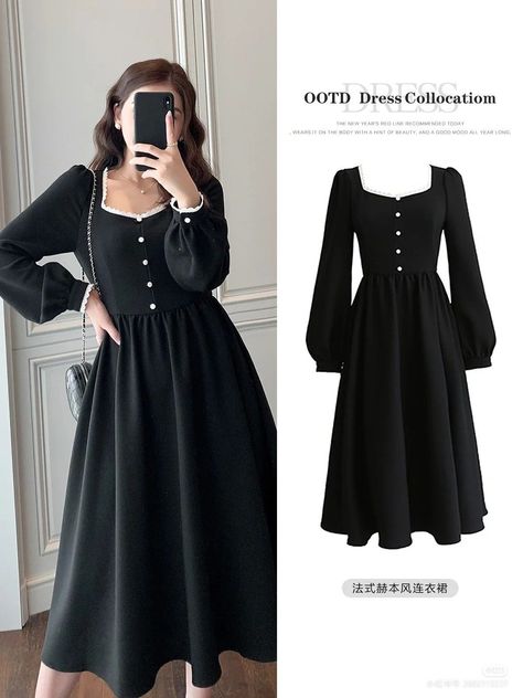 Kawrfual Design, Black Maxi Dress Style, Vintage Dresses Online, Girls Dress Outfits, Mode Turban, Old Fashion Dresses, Womens Vintage Dresses, Vestidos Vintage, Stylish Dress Designs