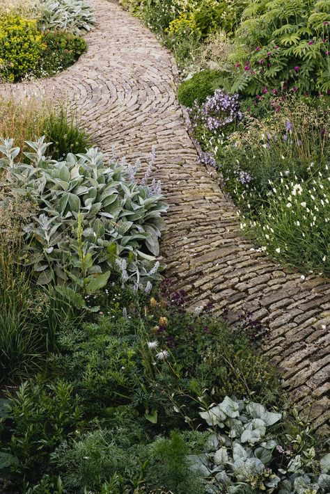 A naturalistic cottage garden rooted in the wild Derbyshire uplands | House & Garden English Cottagecore, Balcony Greenhouse, Landscaping Patio, Norfolk Cottages, Stone Paths, Naturalistic Garden, Deck Balcony, Cotswolds Cottage, Plants Vegetables