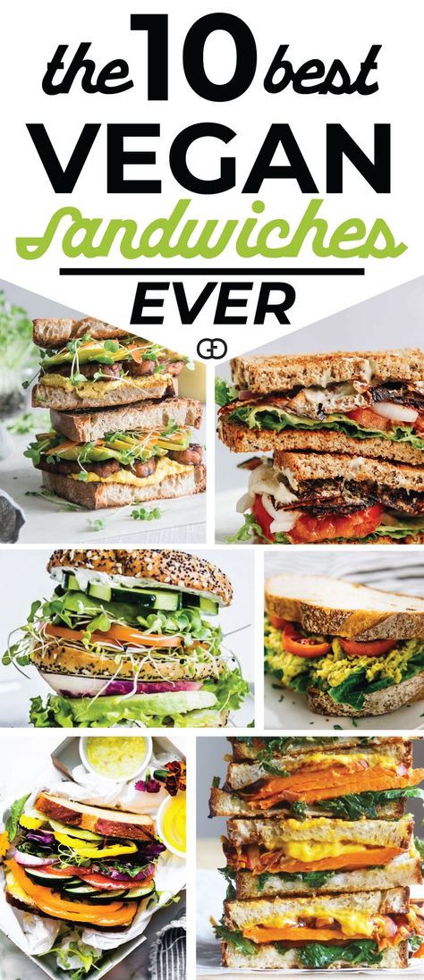 Best vegan sandwich ideas EVER! Healthy, delicious, and easy to make! Yummy! Meat eaters will love these too! #mealprep #vegan #lunchideas #lunchboxideas #vegetarian #sandwichrecipe #healthyrecipes Vegan Sandwich Ideas, Quick Gluten Free Meals, Vegan Sandwich Recipes, Yum Sauce, Vegan Sandwiches, Sandwich Ideas, Veggie Sandwich, Vegan Lunches, Healthy Sandwiches