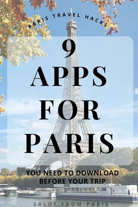 9 Paris Apps You Need to Download Before Traveling | Salut from Paris French Travel Phrases, Paris Trip Planning, Paris Sightseeing, Paris In Spring, Best Travel Apps, Paris Tips, Paris Travel Tips, Paris France Travel, Paris Metro