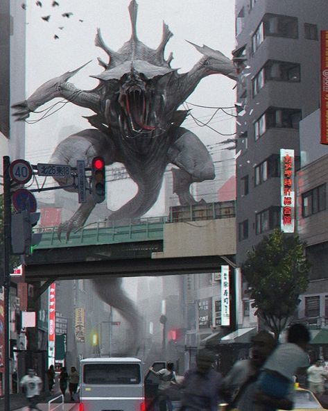 E M P I R E _O F_ F U T U R E on Instagram: “Rate work from 1 to 10! . Art by Cho Yonghee on @artstationhq . . . #empireoffuture #kaijumonster #kaiju #pacificrim” Fictional Creatures, Creature Artwork, Cool Monsters, Kaiju Art, Kaiju Monsters, 다크 판타지, Alien Concept Art, Monster Concept Art, Alien Creatures