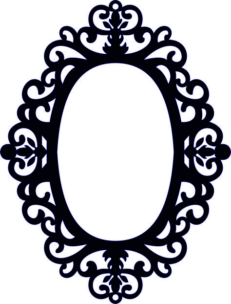 Marcos de cuadros Mirror Vector, Marco Vintage, Baroque Frame, Silhouette Frames, Baroque Frames, Stencil Patterns, Borders And Frames, Scroll Saw Patterns, Silhouette Art