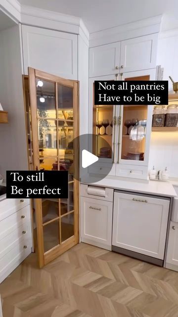 Gwendolyn Jones on Instagram: "I love this corner pantry space, well organized, great solutions , great functionality, & the door design… yeah add it to the cart 🛒   🎥 via @nsrmzn_  this is perfect 😍   #organized#organizer#declutter#homesweethome#homehacks#lifehacks" Double Sided Glass Cabinets, Free Standing Corner Pantry, Corner Pantry Sliding Door, Corner Cabinet Pantry Ideas, Corner Walking Pantry, Corner Pantry Floor Plan, Howdens Corner Pantry, Removing Corner Pantry, Large Corner Pantry