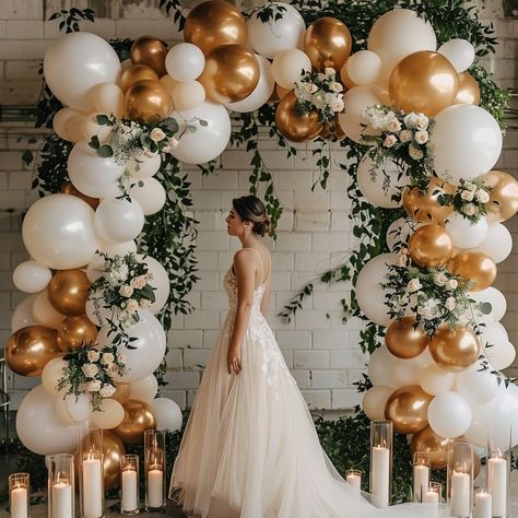 💐✨ Elevate your wedding decor with our enchanting balloon floral backdrop! 🎈🌸 Create a picturesque setting that will capture the magic of your special day and leave a lasting impression on your guests. Pin now to add a touch of romance and elegance to your wedding celebration! #WeddingIdeas #BalloonFloralBackdrop #DreamWedding #PinterestInspiration 💍✨ Floral And Balloon Backdrop, Balloon Wedding Decorations, Wedding Balloon Backdrop, Balloon Arch Wedding, Creative Photography Logo, Wedding Balloon Decorations, Photo Backdrop Wedding, Wedding Backdrop Decorations, Balloon Display