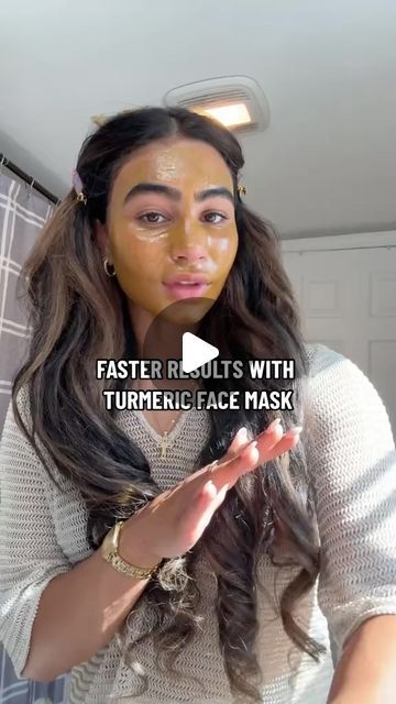 Tumeric For Skin, Turmeric Face Mask Dark Spots, At Home Facials, Home Made Face Mask, Tumeric Masks, Clay Mask Recipe, Bentonite Clay Face Mask, Turmeric Skin Care, Turmeric For Skin