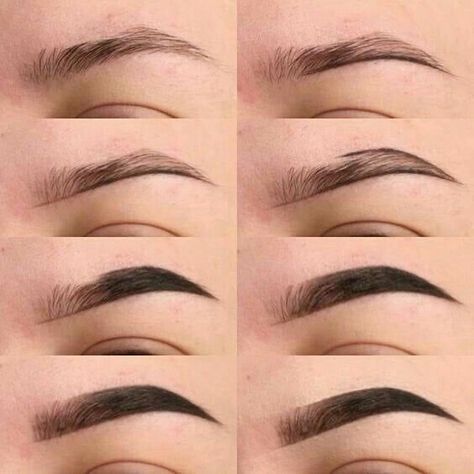 Membentuk Alis, Bentuk Alis, Eyebrow Makeup Tutorial, Mekap Mata, Light Makeup Looks, Makeup Drawing, Eyebrow Makeup Tips, How To Draw Eyebrows, Heavy Makeup