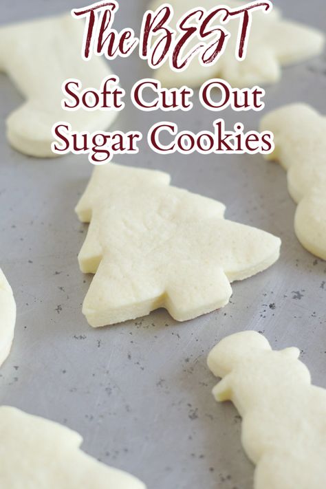 Homemade Cut Out Sugar Cookies, The Best Cut Out Sugar Cookies, Sugar Cookies That Keep Their Shape, Best Soft Sugar Cookies, Sugar Cut Out Cookies, Perfect Cut Out Sugar Cookie Recipe, Sugar Cookies That Hold Their Shape, Snickerdoodle Sugar Cookies Cut Out, The Best Sugar Cookie Recipe Cut Outs