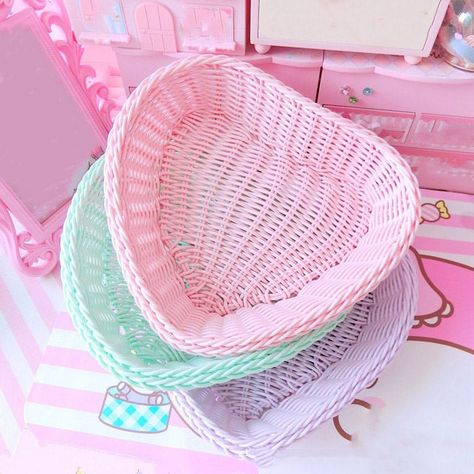 Pink snack basket