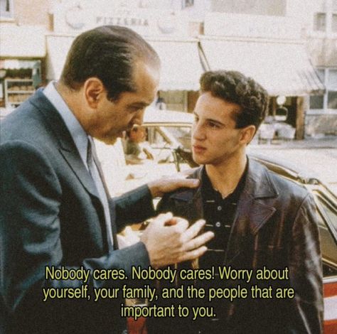 Written Notes on Twitter: "10 most influential lines from movies about life: 1. https://t.co/3fAOL8y0zC" / Twitter A Bronx Tale Quotes, Lines From Movies, Bronx Tale, A Bronx Tale, Cinema Quotes, Man Up Quotes, Movie Lines, Film Quotes, Philosophy Quotes