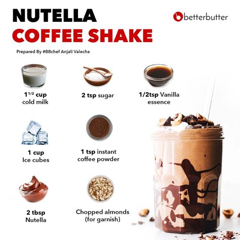 Nutella Coffee, Beautiful Spine Tattoos, Spine Tattoo Ideas, Iced Drinks Recipes, Coffee Shake, Simple Family Meals, Resep Smoothie, Tea Drink Recipes, Cold Coffee Recipes