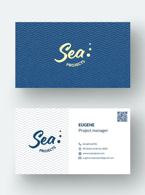 Travel Sea Business Card Template Business Card Simple, Namecard Designs, Travel Card Design, Name Card Design Ideas, Business Card Creative, Name Card Design Creative, Calling Card, Travel Business Card Design, Travel Agency Card Design