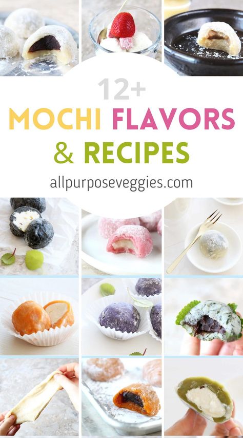 Easy Bake Microwave Recipes, How To Make Japanese Desserts, Homemade Mochi Recipe, Mochi Balls Recipe, Home Made Mochi, Mochi Flour Recipes, Gluten Free Mochi, Easy Mochi Recipes, Mochi Dessert Recipes